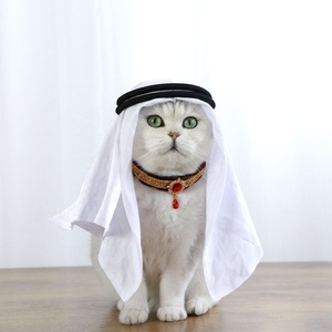 Pañuelo para la Cabeza de Lujo con Diseño Árabe de Oriente Medio, Personalizado, a Cuadros Rojos, para Mascotas, Perros y Gatos, Accesorios para Fotos, para Todas las Estaciones - Product Image 5