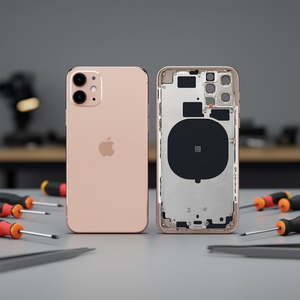 Cover Posteriore per Apple iPhone 11 Pro in Lega di Alluminio Oro Rosa, Parte di Ricambio - Product Image 3
