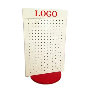 free standing rotating pegboard display stand for accessories,peg hook counter display,display rack for hanging items