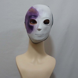 Accesorios de utilería para Halloween, juego de <span class=keywords><strong>terror</strong></span>, aventura, cara de Sally, máscara de látex blanca púrpura, 2017 - Product Image 2