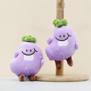 Оптовая продажа, милые баклажаны, Горькая тыква, мягкие овощные игрушки, супер мягкие нейлоновые брелки, кулон, продвижение, супер мягкий нейлон - Product Image 2