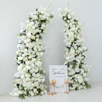 Arche de fleurs artificielles en tissu de soie hautement recommandée, décoration d'arche de fleurs artificielles pour mariage, arrangement floral