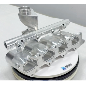 ท่อร่วมไอดีอะลูมิเนียมกลึง CNC สำหรับชิ้นส่วนเครื่องยนต์รถแข่ง ผลิตด้วยความแม่นยำ 5 แกน - Product Image 6