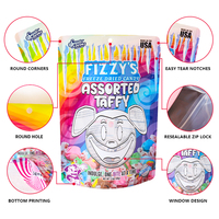 250g 500g Recyclebare notenstand-up pouches, voedselveilige PE transparante zakken met ritssluiting en venster voor gedroogd fruit en snacks
