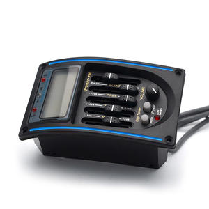 Preamplificador de <span class=keywords><strong>guitarra</strong></span> acústica Prener-PM 5-Band EQ Equalizer Pickup Tuner LCD con micrófono - Product Image 4