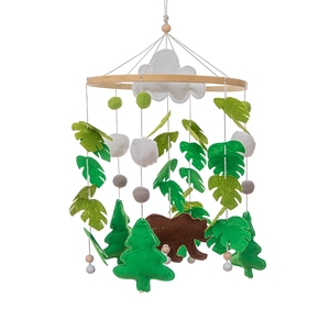 <span class=keywords><strong>Personalizado</strong></span> forma Animal hecha a mano Multi-Color cuna móvil bebé juguete - Product Image 1