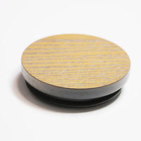 Vente en gros de pot en verre à épices personnalisé 20mm 30mm 40mm 50mm 60mm 70 mm couvercle en bambou bougie couvercle en bois