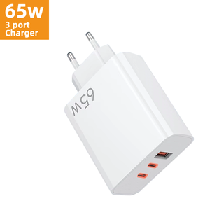 Meilleur adaptateur <span class=keywords><strong>de</strong></span> voyage Chargeur 65W TYPE-C + USB PD QC3.0 Adaptateur Type C 25W 30W 45W 65W Chargeur rapide Certificat KC Chargeur GaN - Product Image 1