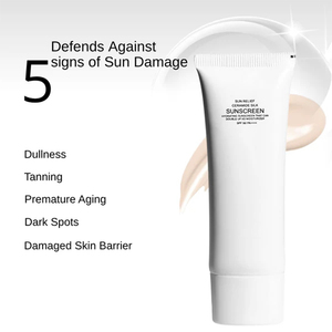 Aixin Siero <span class=keywords><strong>Viso</strong></span> Cosmetico Private Label con Acido Ialuronico <span class=keywords><strong>Idratante</strong></span>, Protezione <span class=keywords><strong>Solare</strong></span> Illuminante Non Untuosa, Ceramide SPF50+ PA++++ - Product Image 2