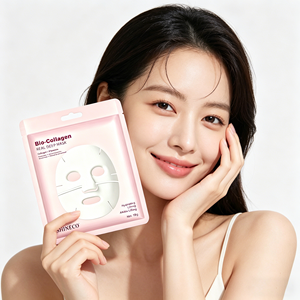 Transparent Split Face Gel Mask Color Changing Design Nourishing Daily Cosmetic Care <strong>Plaster</strong> Color Changing Split <strong>Facial</strong> Mask - Product Image 6
