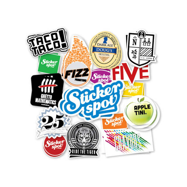 Customised Design Water Resistant Self Adhesive Stickers Vinyl Pvc Die Cut Laptop Decoration Stickers