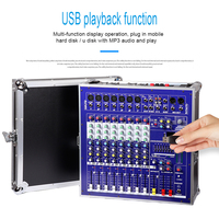 Console de mixage DJ GAX-960E 8 canaux USB BT, équipement audio de scène haute puissance, alimentation fantôme 48V, effets numériques DSP