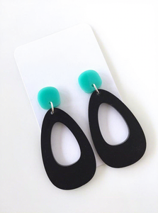 Handmade Colorful Resin <b>Earrings</b> for Women, Elegant Statement Drop <b>Earrings</b>, Stylish Lightweight Jewelry for Birthday, Wedding - Product Image 2