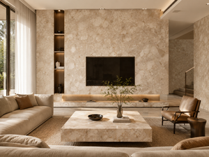 Dalle <span class=keywords><strong>de</strong></span> marbre Monet Garden polie, à jointure apparente, pour murs décoratifs, comptoirs, cheminées et décoration intérieure d'hôtels - Product Image 1