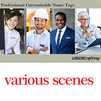 Broches Personnalisables Épingles Revers avec Logo Gravé Plaque Signalétique Métallique Professionnelle Badges Nominatifs Identité Étiquettes Photo Insignes Personnalisés