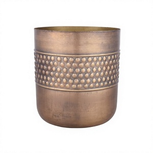 Newly Modern Stylish Hammered Copper Antique Finished Metal Planter Indoor Decoration <b>For</b> Floor And Home Garden Decoration - Product Image 1