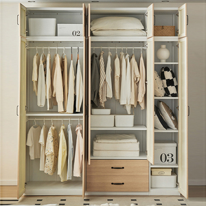 Metal Steel Wardrobe <strong>Closet</strong> with Hanging Rod and Shelves Practical Clothes Storage for Apartments and <strong>Shared</strong> Rooms - Product Image 2