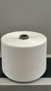 ピュアコットン糸とかしピマ糸編み有機リサイクルホワイトコンパクトリングスピンドル手袋靴下素材 - Product Image 6