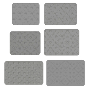 Tapis d'alimentation <span class=keywords><strong>pour</strong></span> animaux de compagnie en silicone, à bords hauts, anti-fuite, antidérapant, <span class=keywords><strong>pour</strong></span> plusieurs tailles (25x20 à 60x40 pouces), facile à nettoyer - Product Image 3