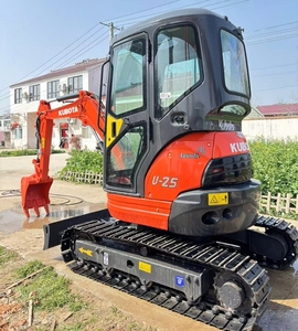 Mini-excavatrice d'occasion en bon état, marque Kubota U25, fabriquée au Japon, hydraulique, sur chenilles, 2,5 tonnes, avec certifications CE et EPA, à vendre - Product Image 4