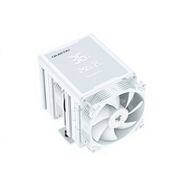 FEZCOOL CS620 Refroidisseur de processeur à double tour avec affichage numérique, refroidissement par air, roulement fluide, contrôle intelligent de la température, six dissipateurs thermiques, sans éclairage