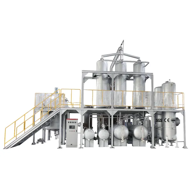 2022 Good Quality PLC Control Waste Motor Oil Recycling Into base Oil Regeneration Plant