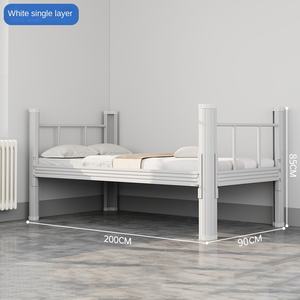 Индивидуальная современная двухъярусная кровать из стали 2м для общежитий школ и жилых комплексов для строителей - Product Image 5