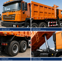 Camion lourd d'occasion Shacman F3000 Diesel 6x4 Euro 2, moteur Yuchai, conduite à gauche, 351-450 CV, caisse de chargement 6,2-8 m, capacité 30-50 tonnes, pour travaux de construction
