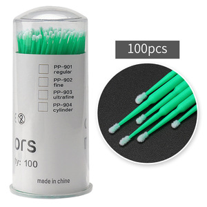 100 Hisopos Aplicadores Desechables de Microfibra S M L, Pinceles para Pestañas, para Uso Profesional en Salones de Belleza y PMU, Set Profesional - Product Image 4
