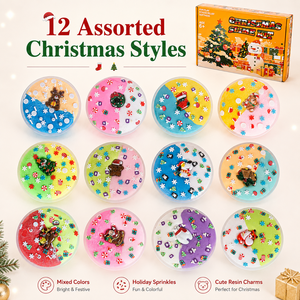 Kit de Slime Navideño, Regalos para Bolsas de Sorpresas, Slime Colorido para Fiestas Infantiles, Slime Suave y No Pegajoso al por Mayor - Product Image 2
