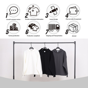 <span class=keywords><strong>Felpa</strong></span> <span class=keywords><strong>con</strong></span> <span class=keywords><strong>Cappuccio</strong></span> Oversize 420G <span class=keywords><strong>con</strong></span> Coulisse Regolabile all'Orlo, Stile Casual Streetwear per <span class=keywords><strong>Uomo</strong></span> - Product Image 5