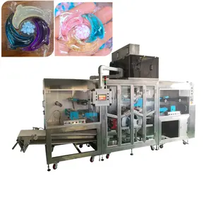 Full-automatic Hot Sealing filling pods with detergent packing machine