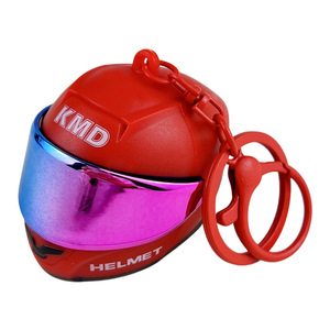 Chaveiro de Capacete de Moto 3D Mini, Chaveiro Estiloso para Motociclistas com Viseira Espelhada Colorida, Pingente Moderno para Bolsas para Motociclistas e Adolescentes - Product Image 1