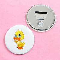 Cadeaux en métal cool personnalisés ouvre-bouteille de canette de bière bouton badge aimant de réfrigérateur