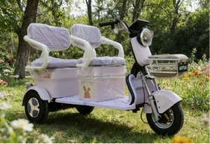Tricycle à trois roues en acier pour adultes avec moteur à moyeu arrière et 3 vitesses pour personnes âgées - Product Image 4