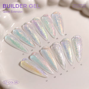 Polygel scintillant <span class=keywords><strong>Acrygel</strong></span> 100g LED UV professionnel pour extension d'ongles, non toxique, végétalien, vente en gros, gel de construction privé - Product Image 4