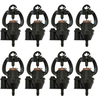 Micro-asperseur PC à compensation de pression, buse anti-colmatage, filetage mâle standard pour l'irrigation des serres, des fermes et des jardins