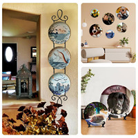 Assiette décorative en céramique porcelaine osseuse personnalisée ajouter votre photo texte logo assiettes cadeau pour anniversaire anniversaire décor à la maison