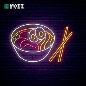 Matt dropshipping tùy chỉnh Ramen Neon dấu hiệu thực phẩm LED Neon Ánh sáng dấu hiệu mì dấu hiệu cho nhà hàng Nhật Bản cửa hàng thực phẩm trang trí - Product Image 4