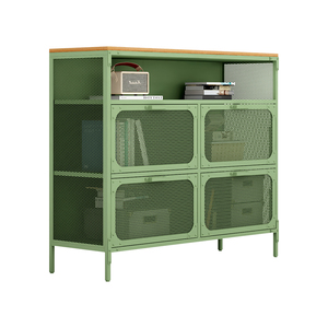 Bắc Âu Thiết Kế Hiện Đại Thép Kim Loại Chân Sideboards Nhà Bếp Thép Phong Cách Công Suất Lớn Tủ - Product Image 1