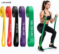 Ensemble de bandes de résistance écologiques hautement élastiques, bandes de traction durables, kit d'entraînement portable pour la salle de sport et la remise en forme à domicile