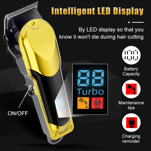 Tondeuse à cheveux électrique de qualité professionnelle, corps métallique, 7000-9000 tr/min, charge USB, forte puissance, usage général - Product Image 2