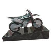 Pierre tombale en granit noir d'Angola, pierre tombale et monuments avec forme de moto