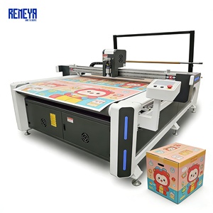 Cutter à plat CNC de haute qualité REMEYA pour carton ondulé double paroi ABC de 60 mm avec fonctions de rainurage et de pliage pour échantillons ondulés - Product Image 1