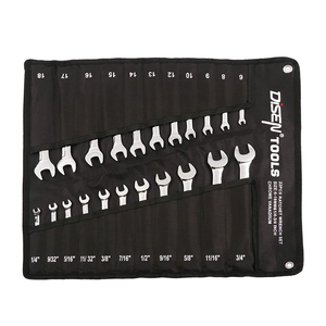 22 pezzi metrico e sae crv chiave combinata chiave a cricchetto set per riparazione auto domestica - Product Image 2