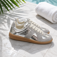 Chaussures de sport décontractées de luxe pour hommes et femmes, de haute qualité, respirantes, confortables, en cuir véritable, à lacets, de marque de mode de créateur