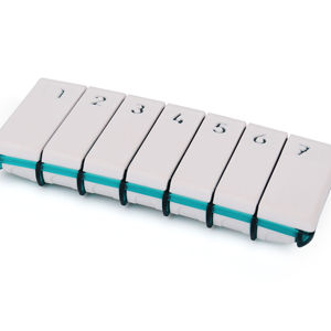 กล่องใส่ยาแบบปิดผนึกสำหรับใส่ยา7วันกล่องยาประจำสัปดาห์ที่มีสไตล์สำหรับเก็บยา - Product Image 1