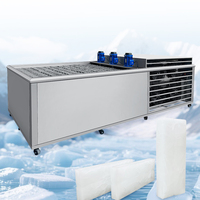 Machine à glace industrielle robuste en acier inoxydable de 5 tonnes (5000 kg) avec moteur pour le refroidissement du poisson, certifiée CE, prix usine, OEM