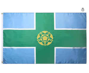 Bandera del Condado de Norfolk con Escudo, 3x5 pies, Poliéster 100D, Bandera de Inglaterra con Dos Ojales Metálicos, Resistente a la Decoloración, Colores Vivos - Product Image 4