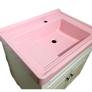 Armoires de <span class=keywords><strong>piscine</strong></span> simples modernes Lavabos rectangulaires en tissu de résine FRP poli monotrou directement fabricants chinois - Product Image 1